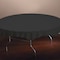 Hoffmaster 82" Black Plastic Octy-Round Tablecloths, PK12 112013 - alternate 1